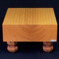 本榧(日本産)碁盤　木裏　5寸（使用盤）