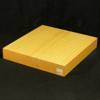 本榧碁盤卓上盤柾目　一枚板　2寸