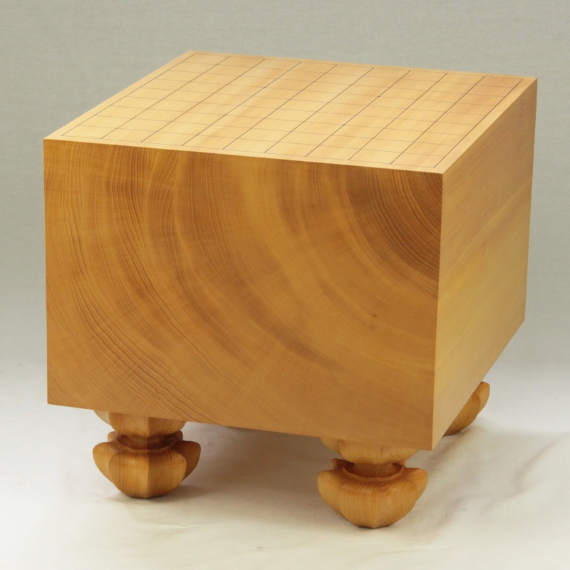 欲しいの i☆【盤面美品】 将棋盤 重量8.1kg 盤厚み13.7cm 脚付き将棋盤 将棋 囲碁