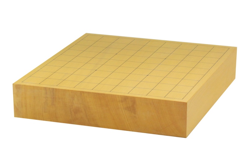日本産】本榧卓上将棋盤 2寸柾目（一枚板）223016