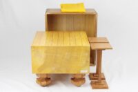 【中古美品】本榧脚付将棋盤5.5寸柾目（駒台付）